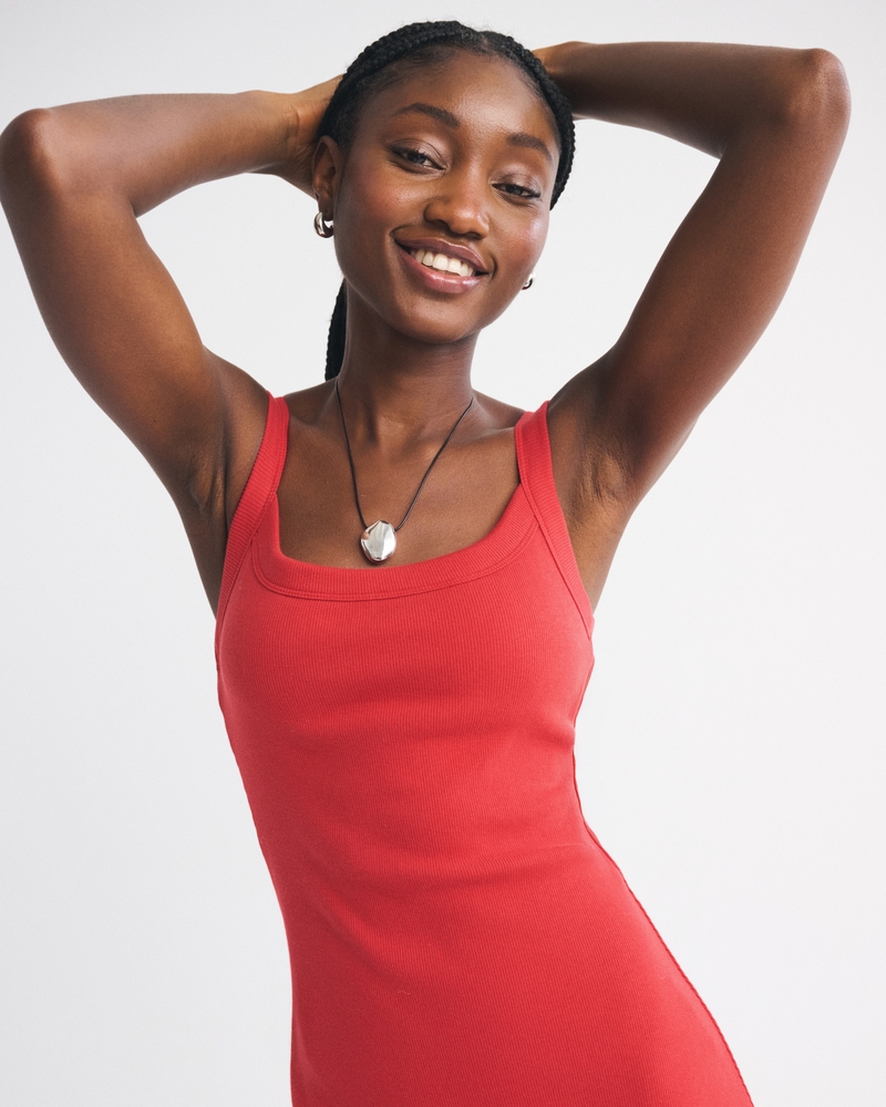 Bra-Free Essential 90s Rib Mini Dress