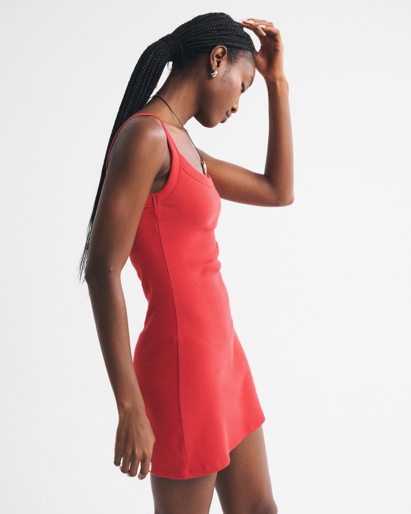 Bra-Free Essential 90s Rib Mini Dress