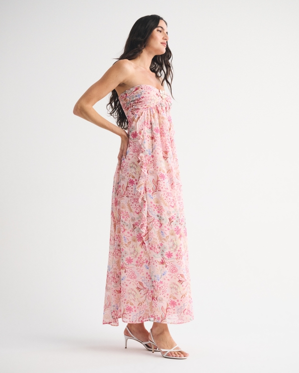 chinese dress ladies The Savannah Strappy Maxi Bra Dress main image 1
