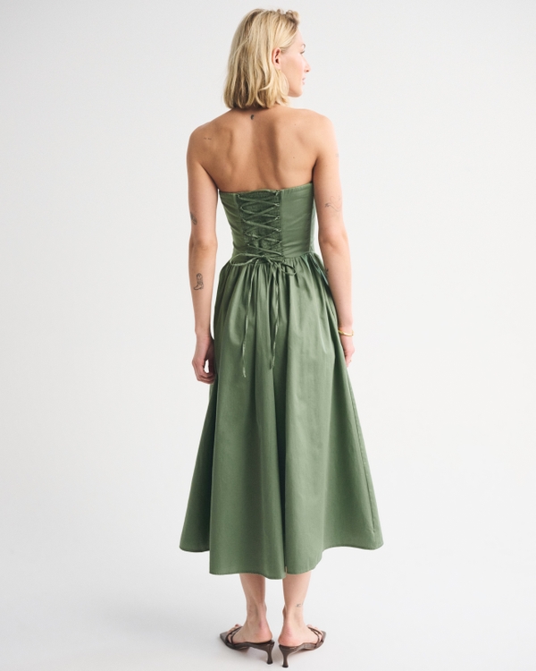 Women's Bra-Free Dipped Waist Midi Dress | Women's Dresses & Jumpsuits |  Abercrombie.com