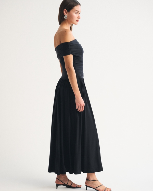 Women's Bra-Free Drop-Waist Maxi Dress | Women's Clearance | Abercrombie.com