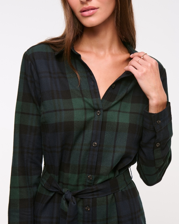 Flannel Shirt Dress