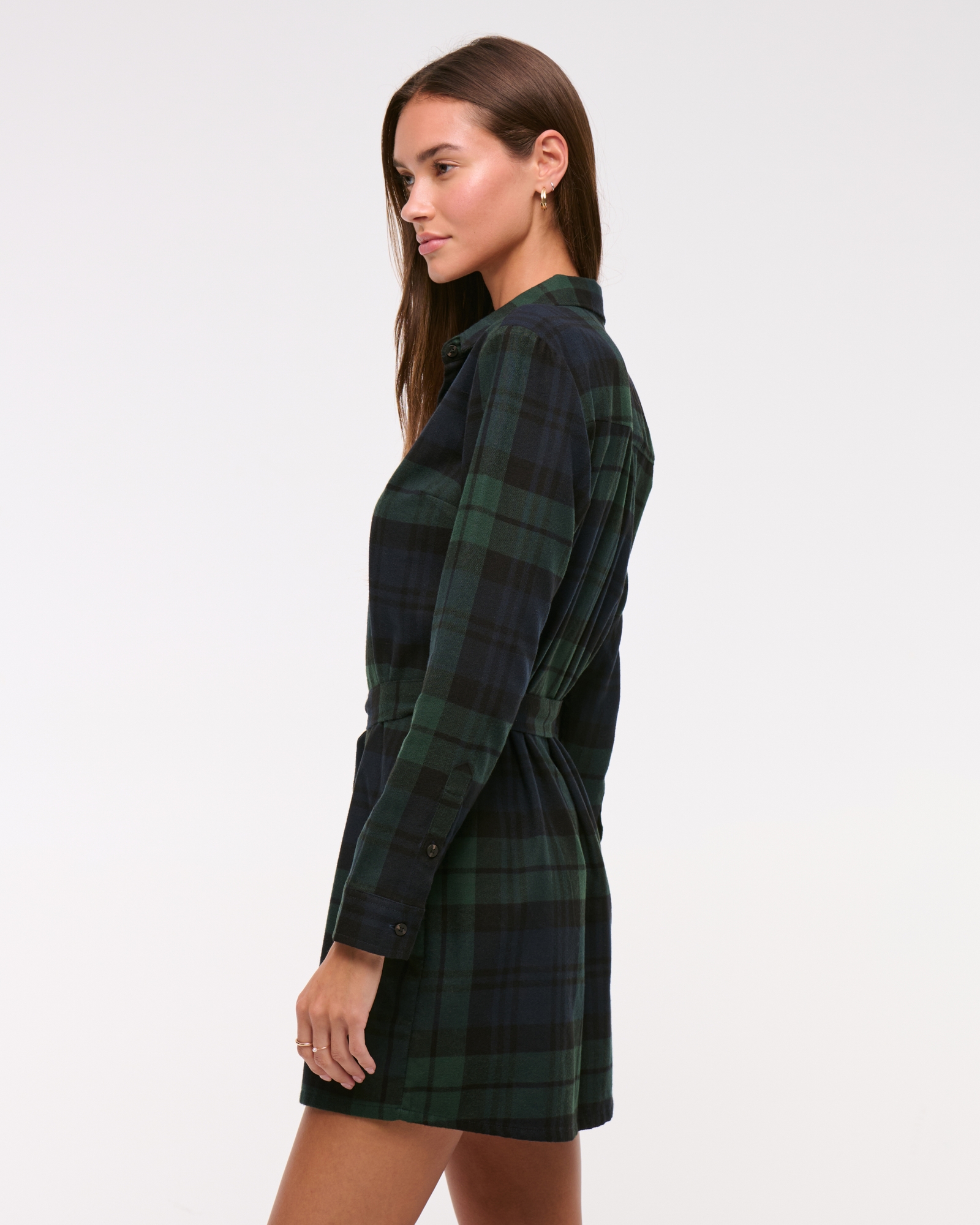 Flannel Shirt Dress