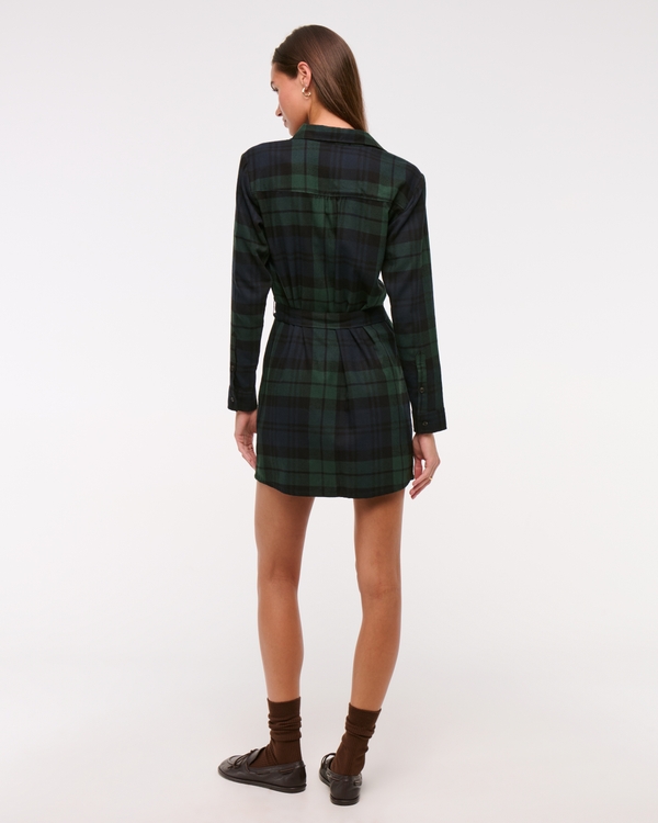 Flannel Shirt Dress
