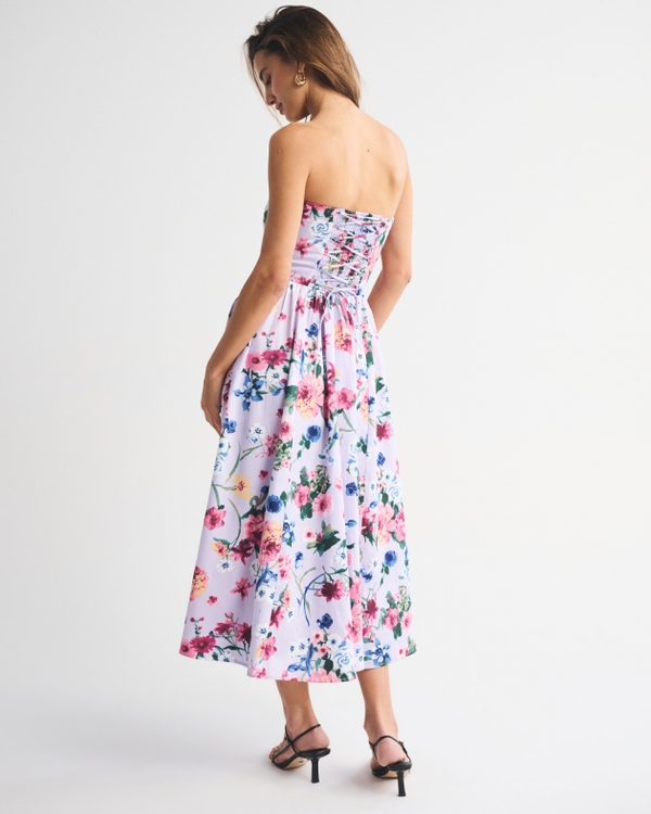 Bra-Free Dipped Waist Midi Dress