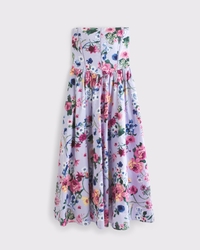 Bra-Free Dipped Waist Midi Dress