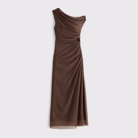 Женские платья Abercrombie & Fitch Bra-Free Mesh Draped Maxi Dress