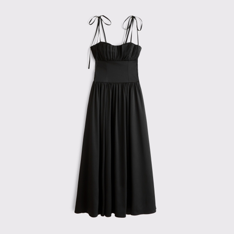 Женские платья Abercrombie & Fitch Bra-Free Tie-Strap Maxi Dress