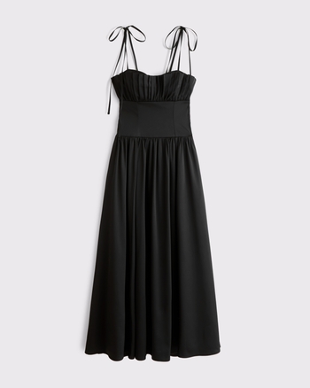 Bra-Free Tie-Strap Maxi Dress from Abercrombie & Fitch - $150