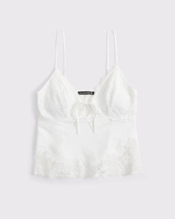 Bra-Free Lace Pieced Set Top from Abercrombie & Fitch - $65