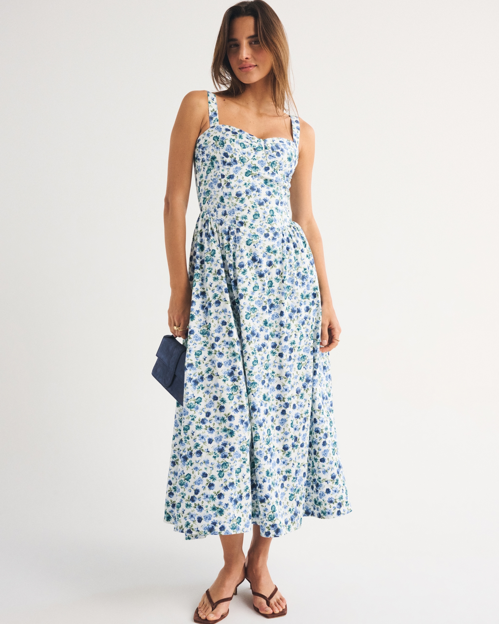 Bra-Free Dipped-Waist Maxi Dress