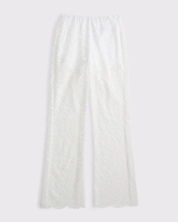 Abercrombie & Fitch Lace Sheer Set Pant