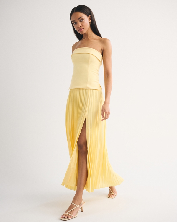 Bra-Free Strapless Set Top, Sunny Yellow view 2