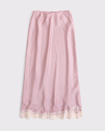 ABERCROMBIE & FITCH Women's High Rise Satin Maxi Set Skirt | Women's New Arrivals | Abercrombie.com
