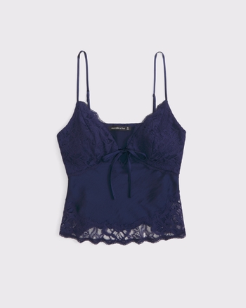 Bra-Free Lace-Pieced Set Top from Abercrombie & Fitch - $65