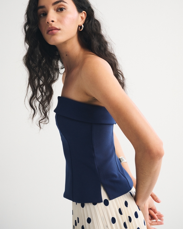 Bra-Free Strapless Set Top, Midnight Blue view 1