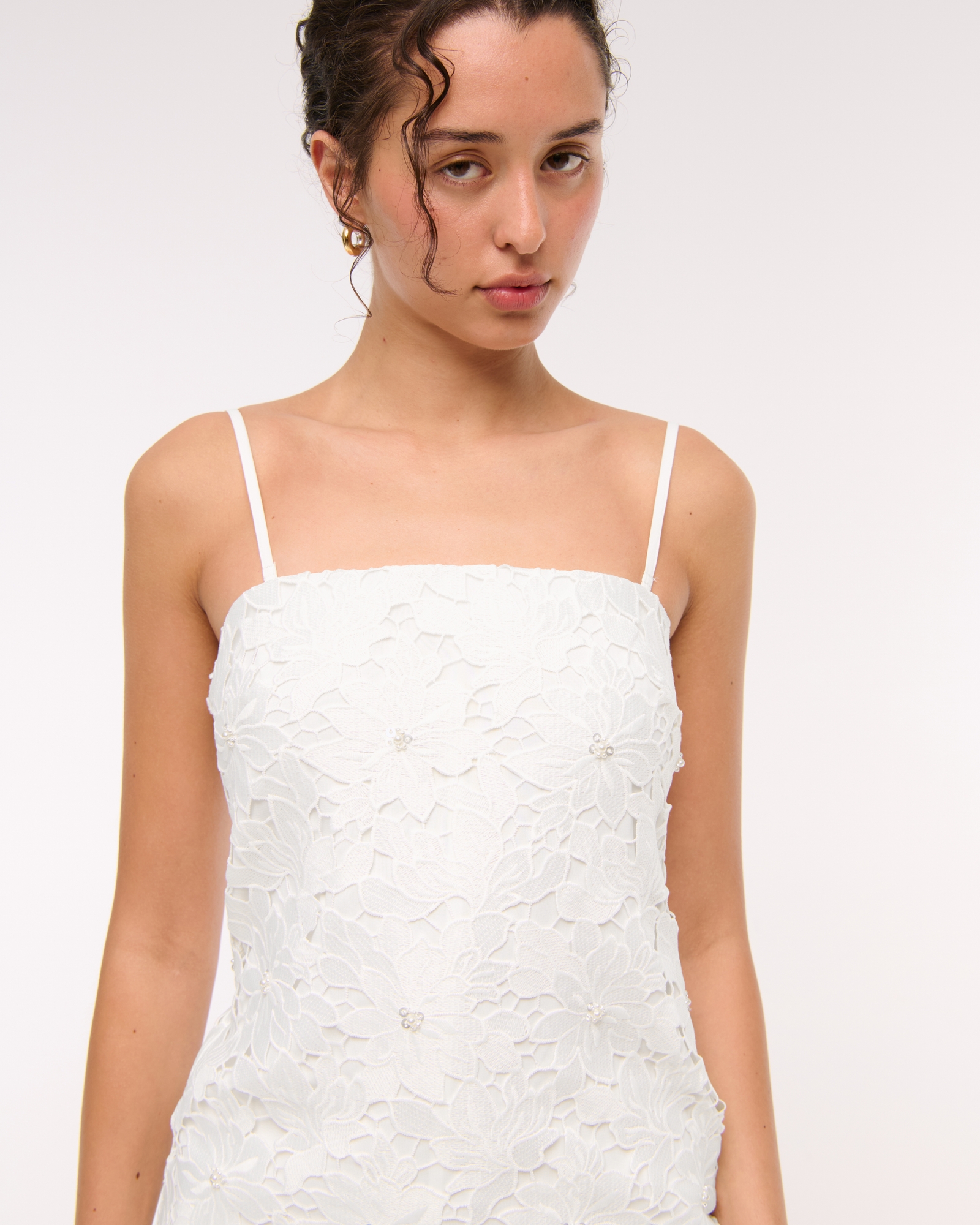 Strapless Lace Skort