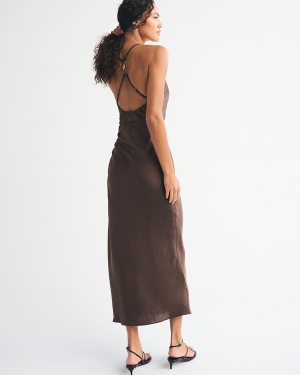 Hardware Wrap Maxi Dress
