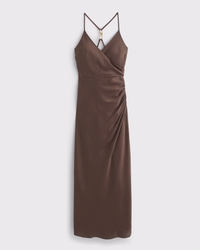 Hardware Wrap Maxi Dress