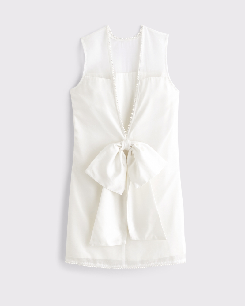 Donna Vestito corto con collo alto e perla sintetica Donna Saldi