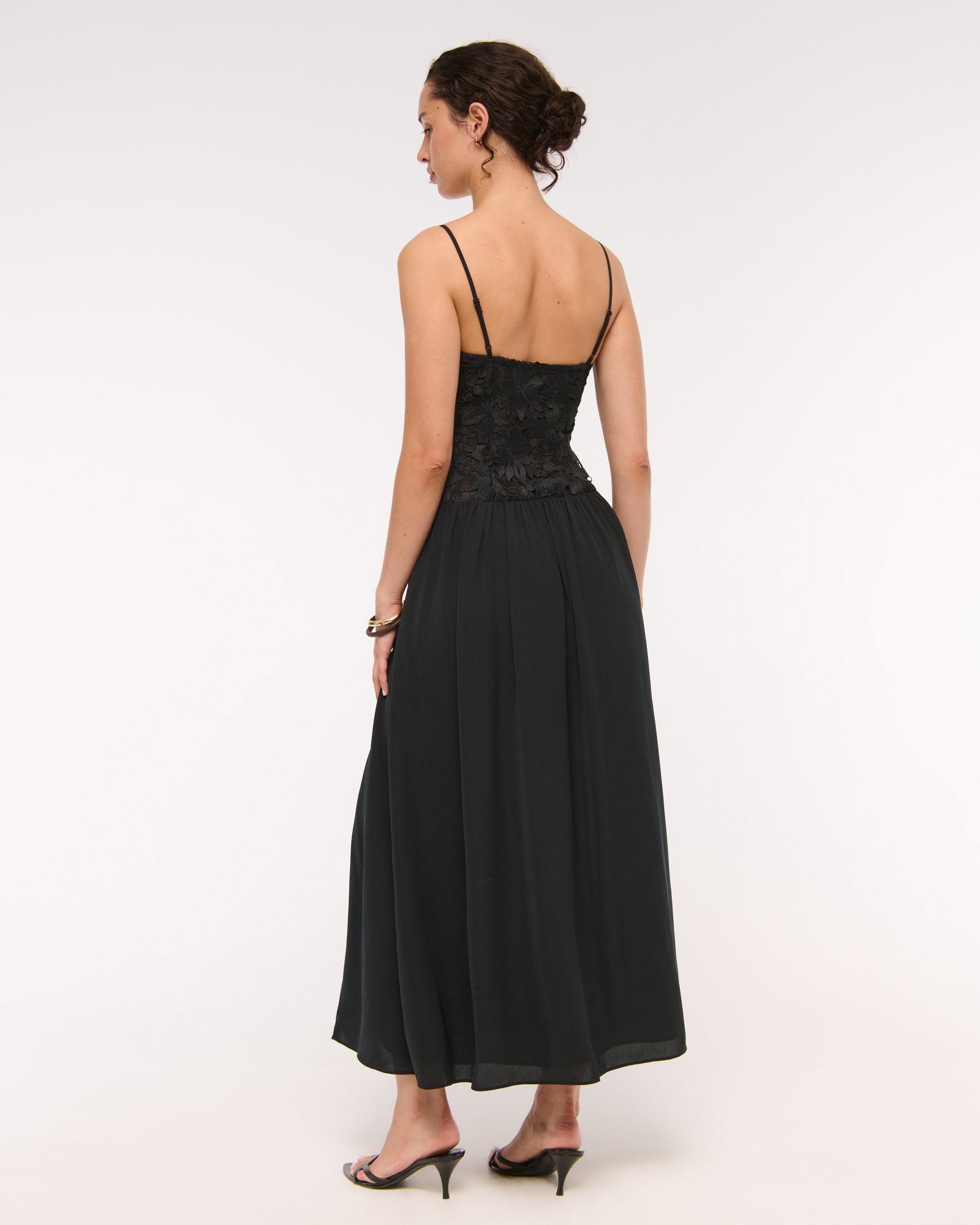 Floral Lace Flowy Maxi Dress