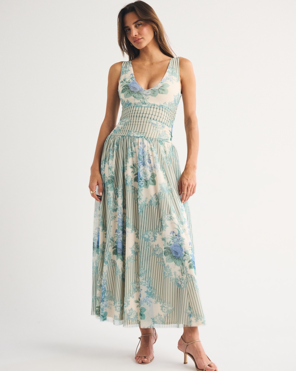 The A&F Convertible Mesh Maxi Dress