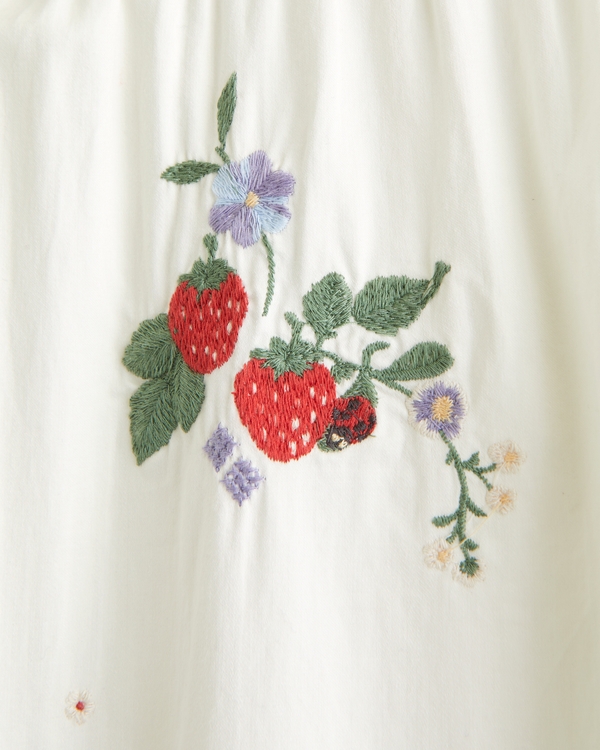 Women's Bra-Free Embroidered Maxi Dress | Women's Dresses | Abercrombie.com