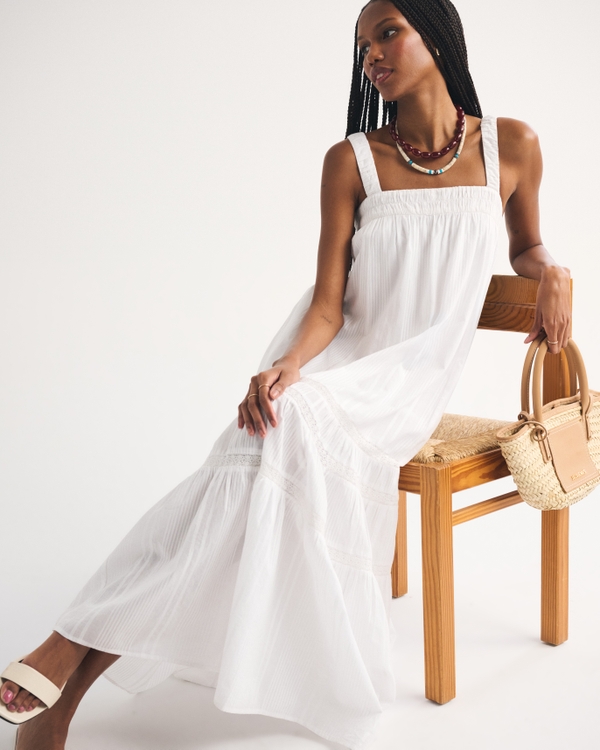 100 cotton white maxi dress Sustainable Organic Cotton White Maxi Dress off Sleeve Bohemian Free Spirit  Cream Dress