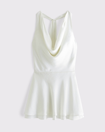 Women's Cowl Neck Halter Mini Dress | Women's Clearance | Abercrombie.com