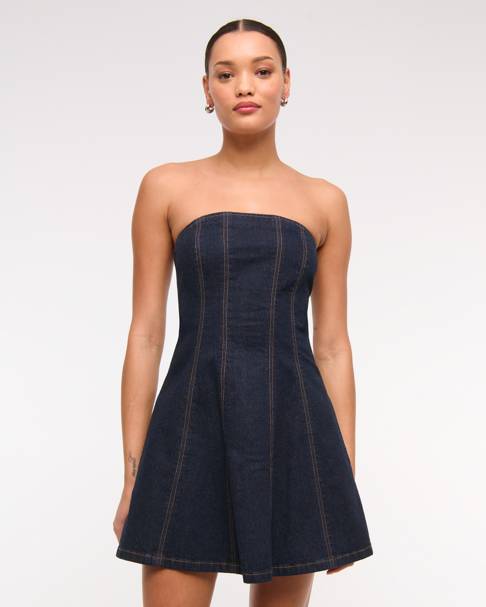 The A&F Mila Denim Mini Dress