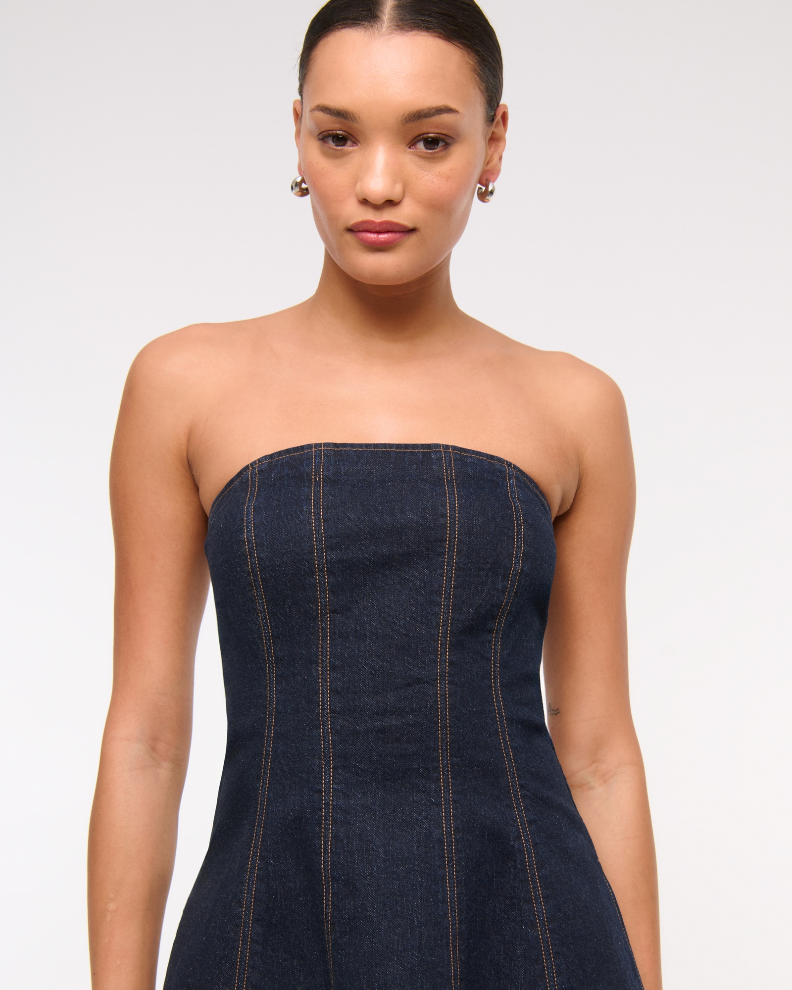 The A&F Mila Denim Mini Dress