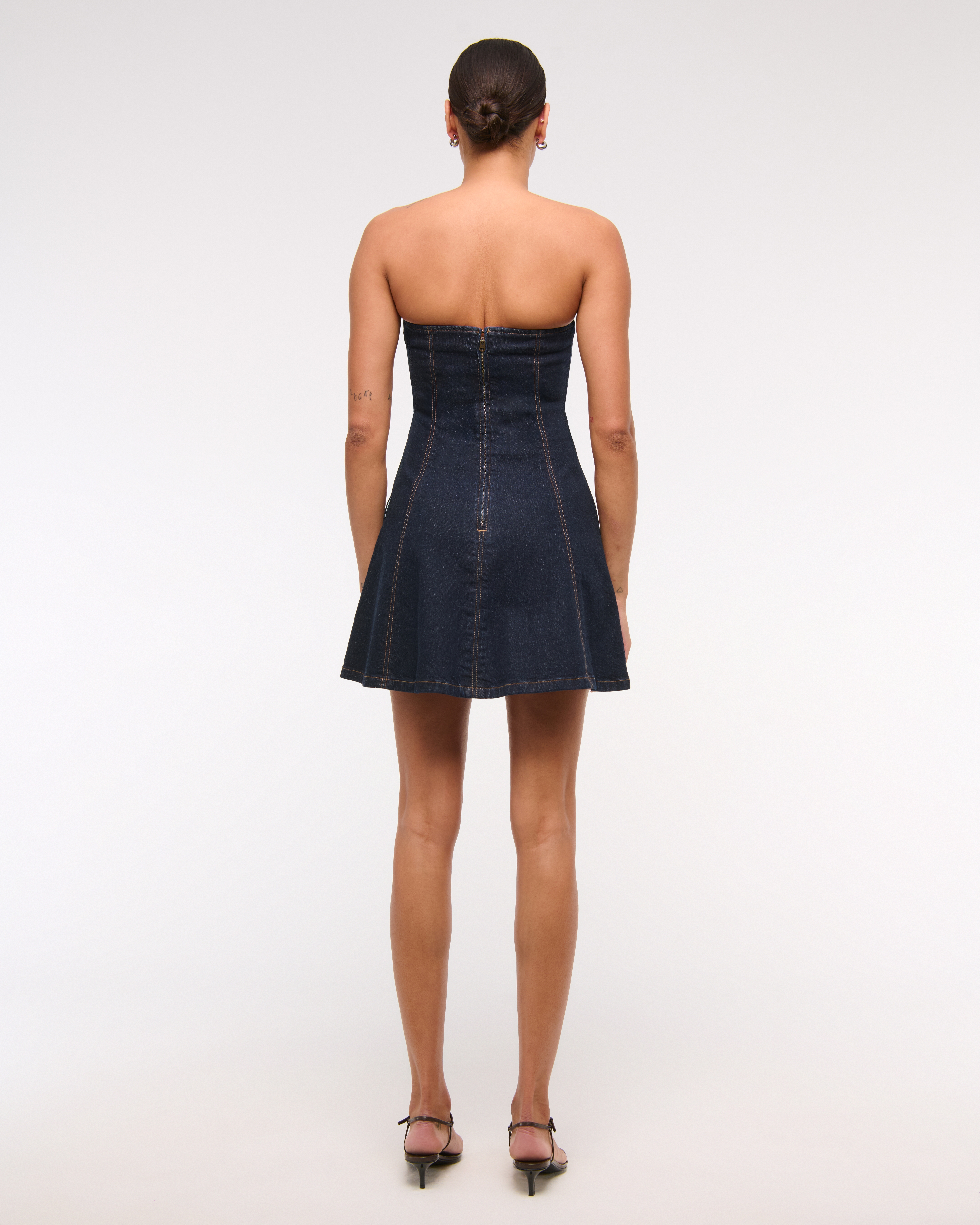 正規品andmary Bonnie denim mini dress