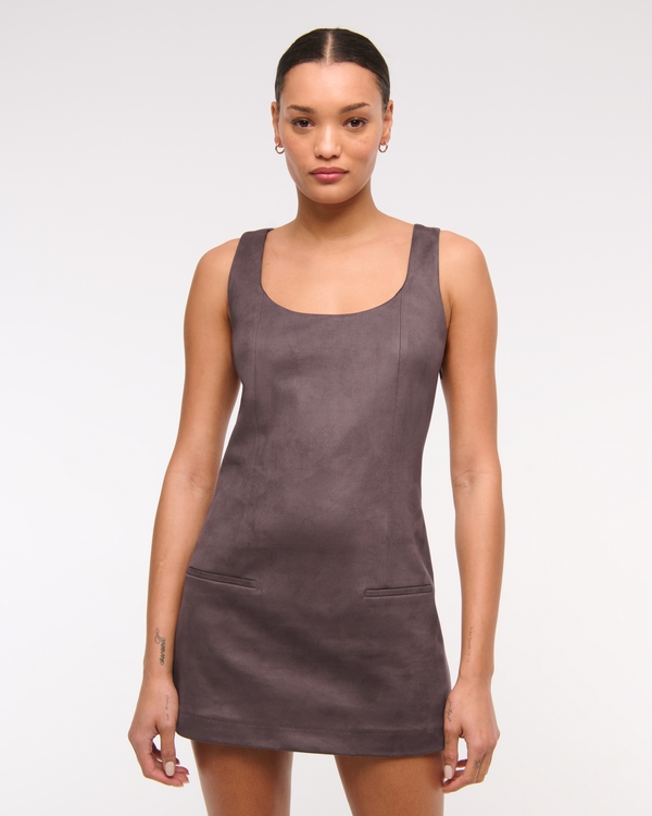 Off-The-Shoulder Mesh Mini Dress