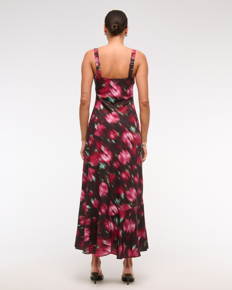 Scoopneck Slip Midi Dress