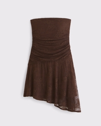 Lace Tube Mini Dress