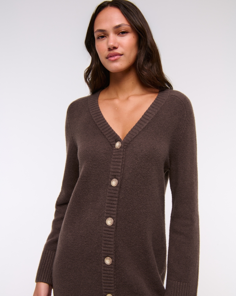 Cardigan Sweater Mini Dress