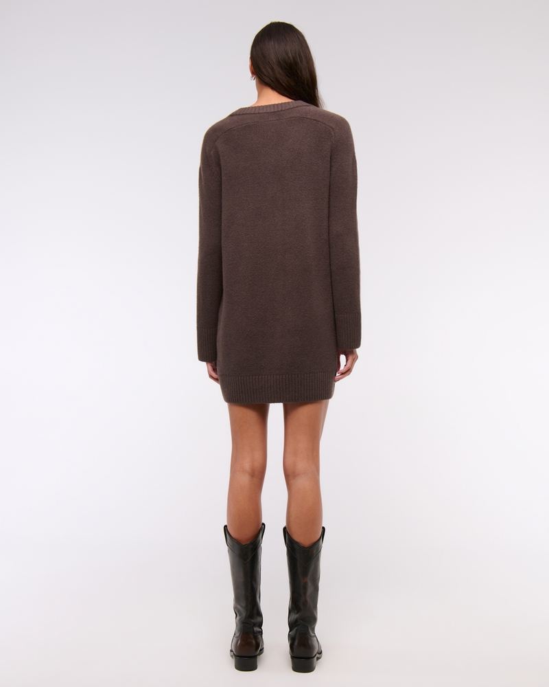 Cardigan Sweater Mini Dress