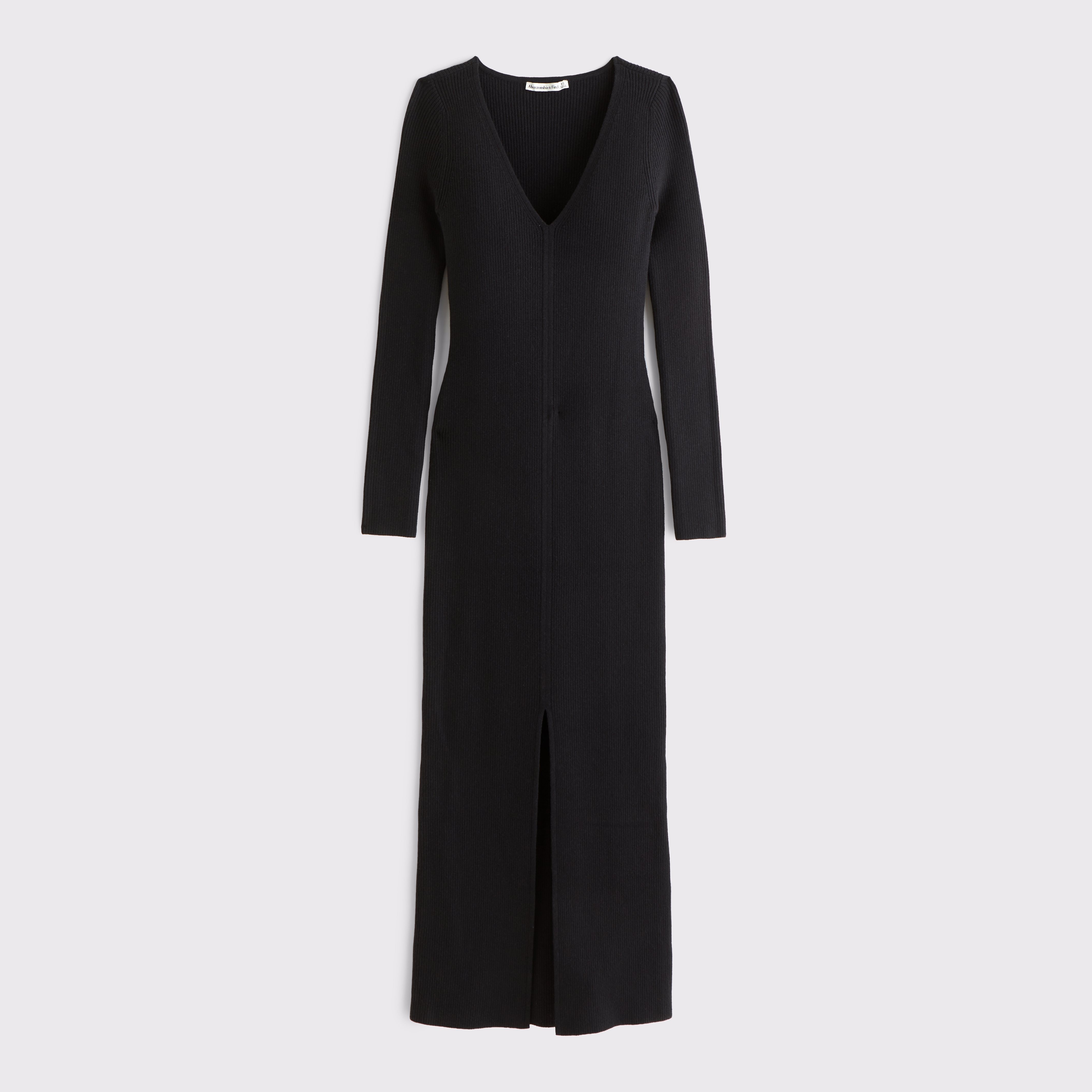 アバクロ レディース Abercrombie＆Fitch 正規品 Vネックセーター CABLE SWEATER DRESS Women's Long-Sleeve V-Neck Maxi Sweater Dress | Women's