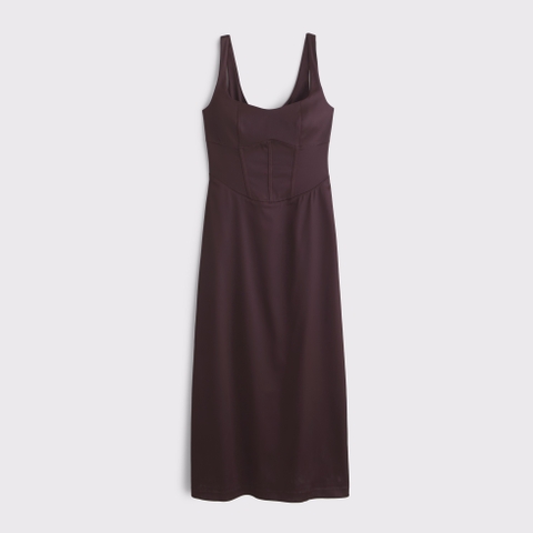 Женские платья Abercrombie & Fitch Sweetheart Satin Sculpt Midi Dress