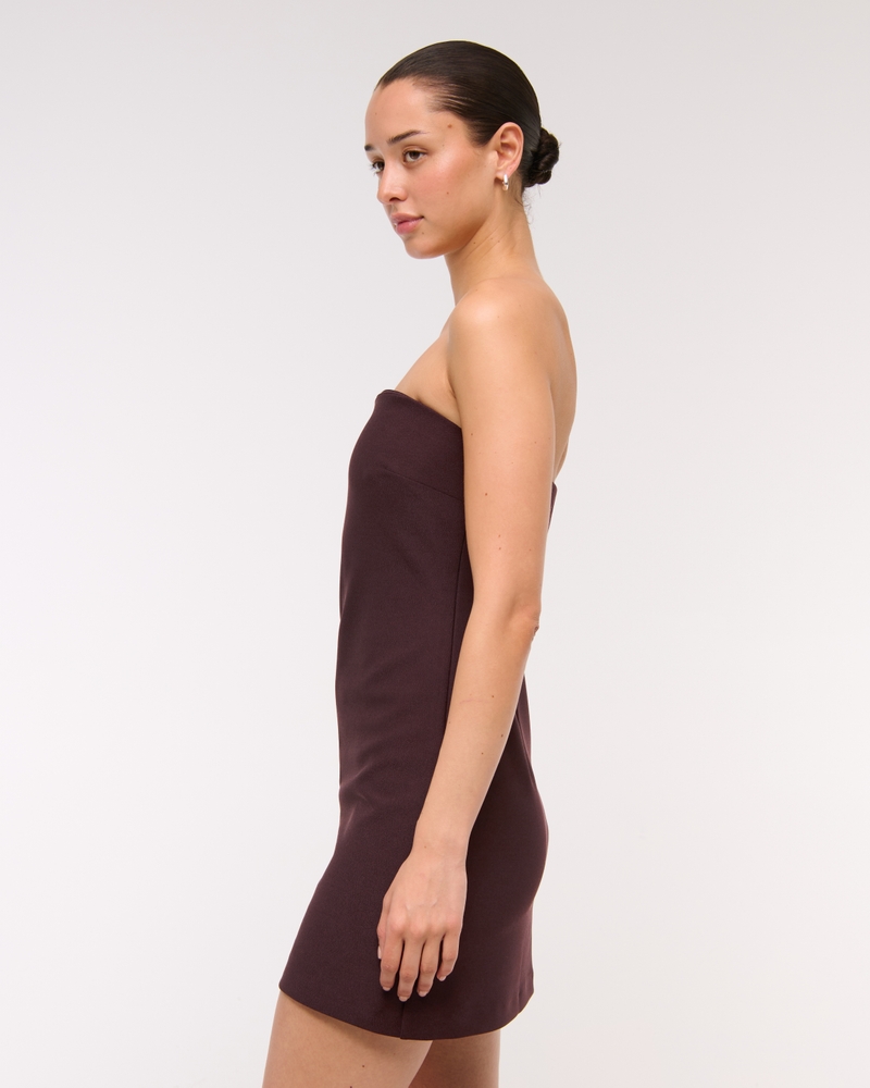 The A&F Scarlett Strapless Crepe Skort