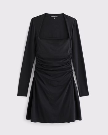 Women's The A&F Ava Long-Sleeve Mini Dress | Women's Dresses & Jumpsuits | Abercrombie.com