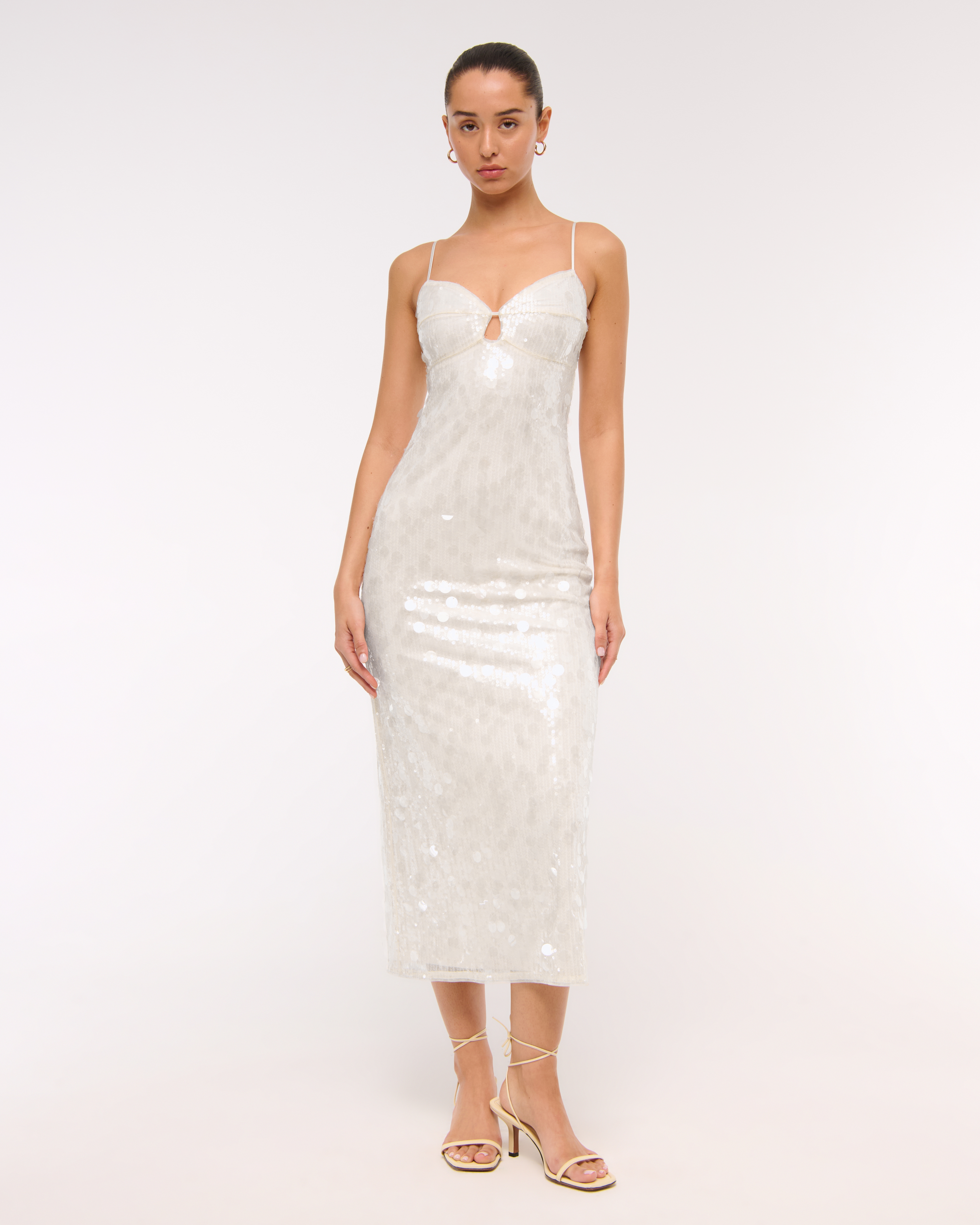 Женские платья Abercrombie & Fitch Sequin Cutout Midi Dress — фото 2