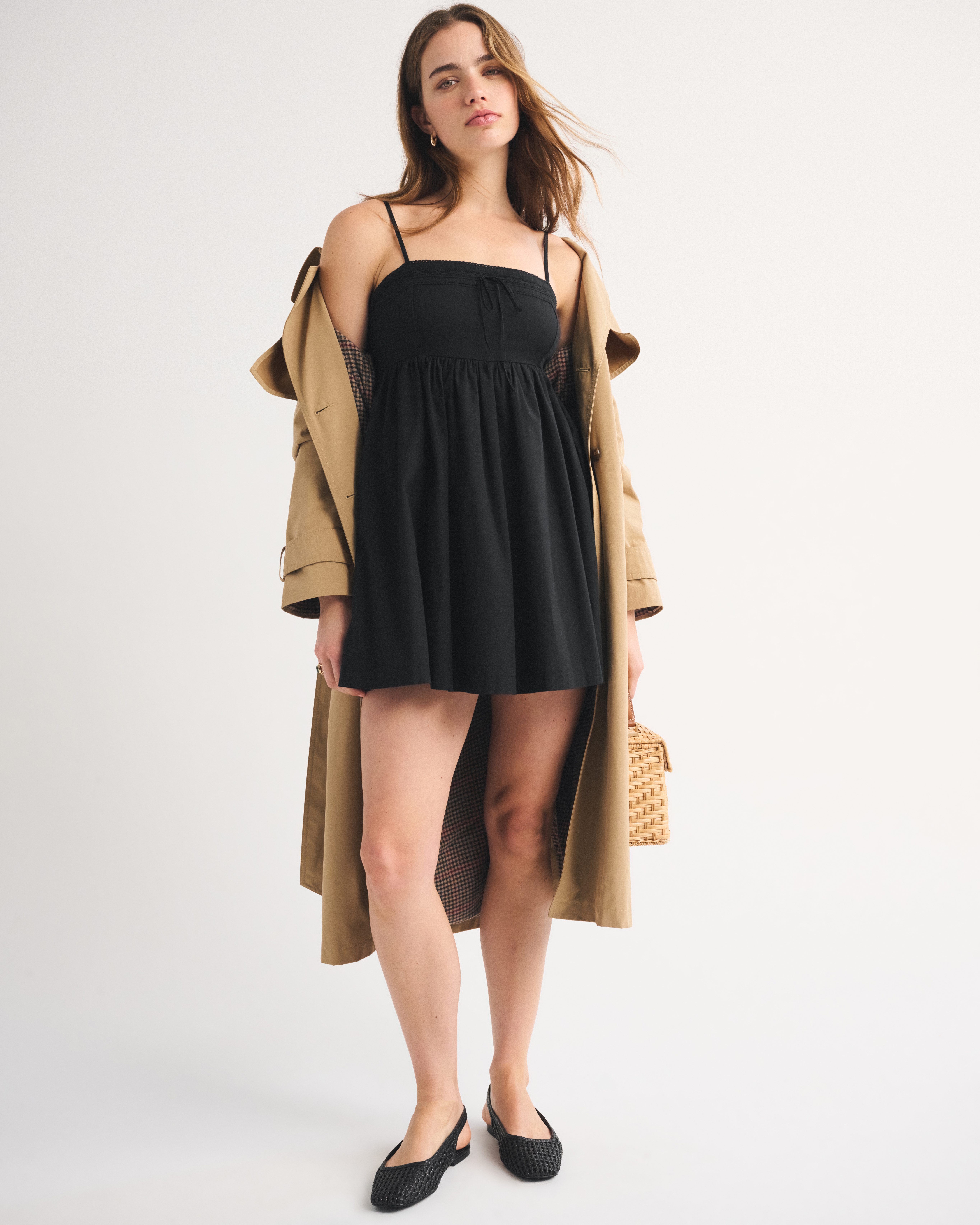Женские юбки Abercrombie & Fitch A&F Emerson Babydoll Skort — фото 3