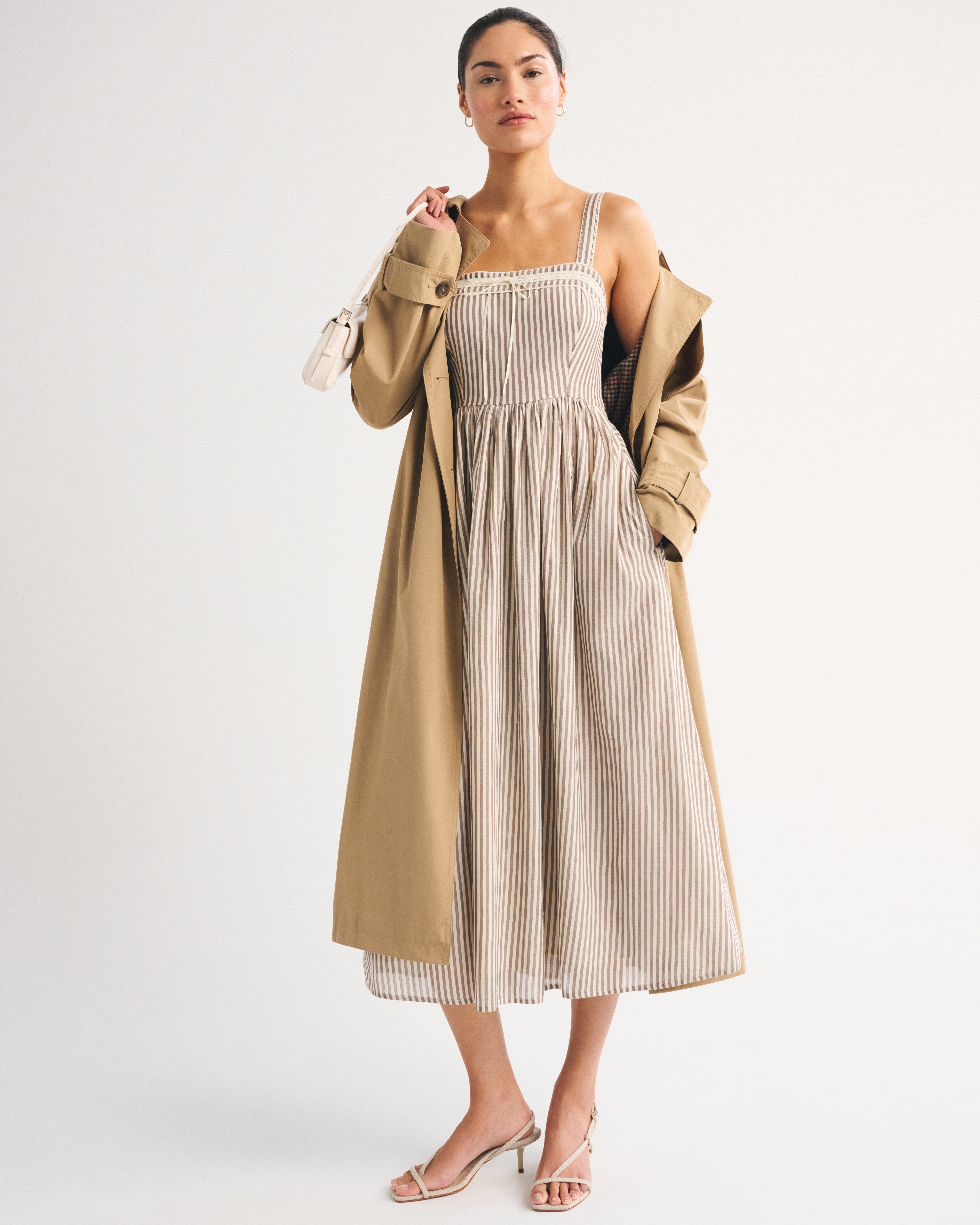 Женские платья Abercrombie & Fitch 100% Cotton A&F Emerson Midi Dress — фото 2