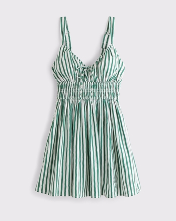 Bra-Free Smocked Tie-Front Skort from Abercrombie & Fitch - $85