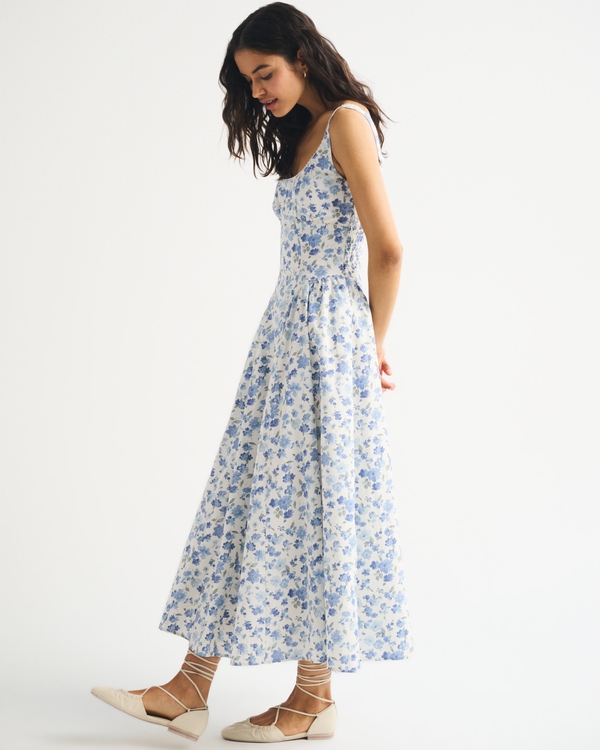 Women's 100% Cotton A&F Bra-Free Dylan Midi Dress | Women's Dresses &  Jumpsuits | Abercrombie.com