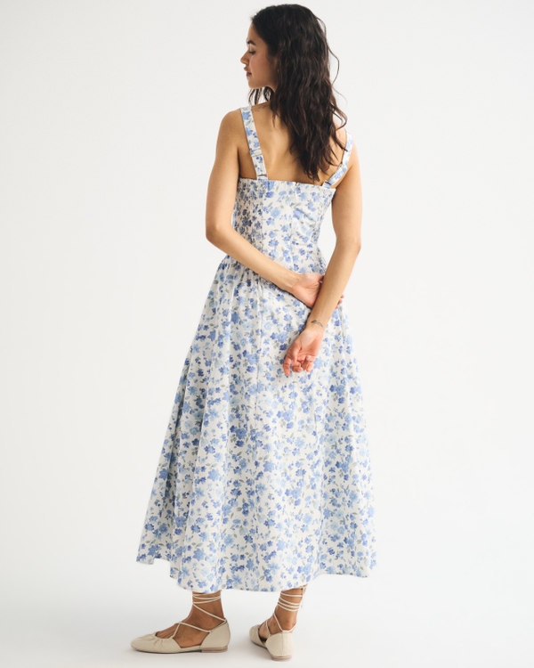 Women's 100% Cotton A&F Bra-Free Dylan Midi Dress | Women's Dresses &  Jumpsuits | Abercrombie.com