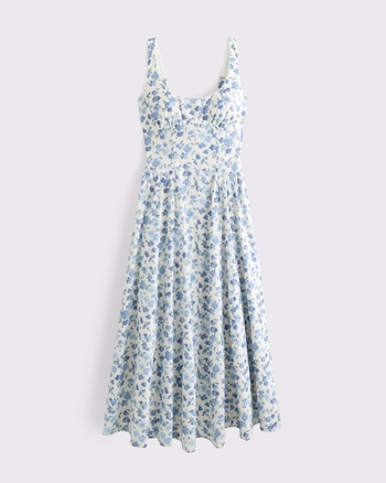 100% Cotton A&F Bra-Free Dylan Midi Dress from Abercrombie & Fitch - $120