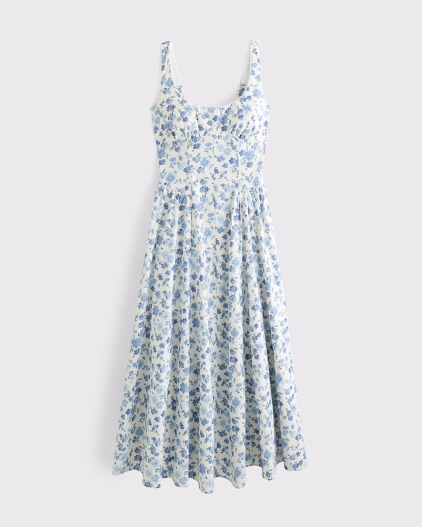 Women's 100% Cotton A&F Bra-Free Dylan Midi Dress | Women's Dresses &  Jumpsuits | Abercrombie.com