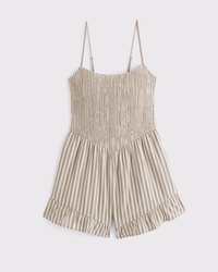 A&F Sydney Smocked Dipped-Waist Romper